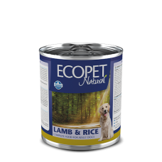 ECOPET NATURAL влажный корм для собак ягненок с рисом